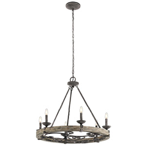 Kichler Chandelier from the Taulbee range. Taulbee 6 Light Chandelier  Product Code = KL-TAULBEE6