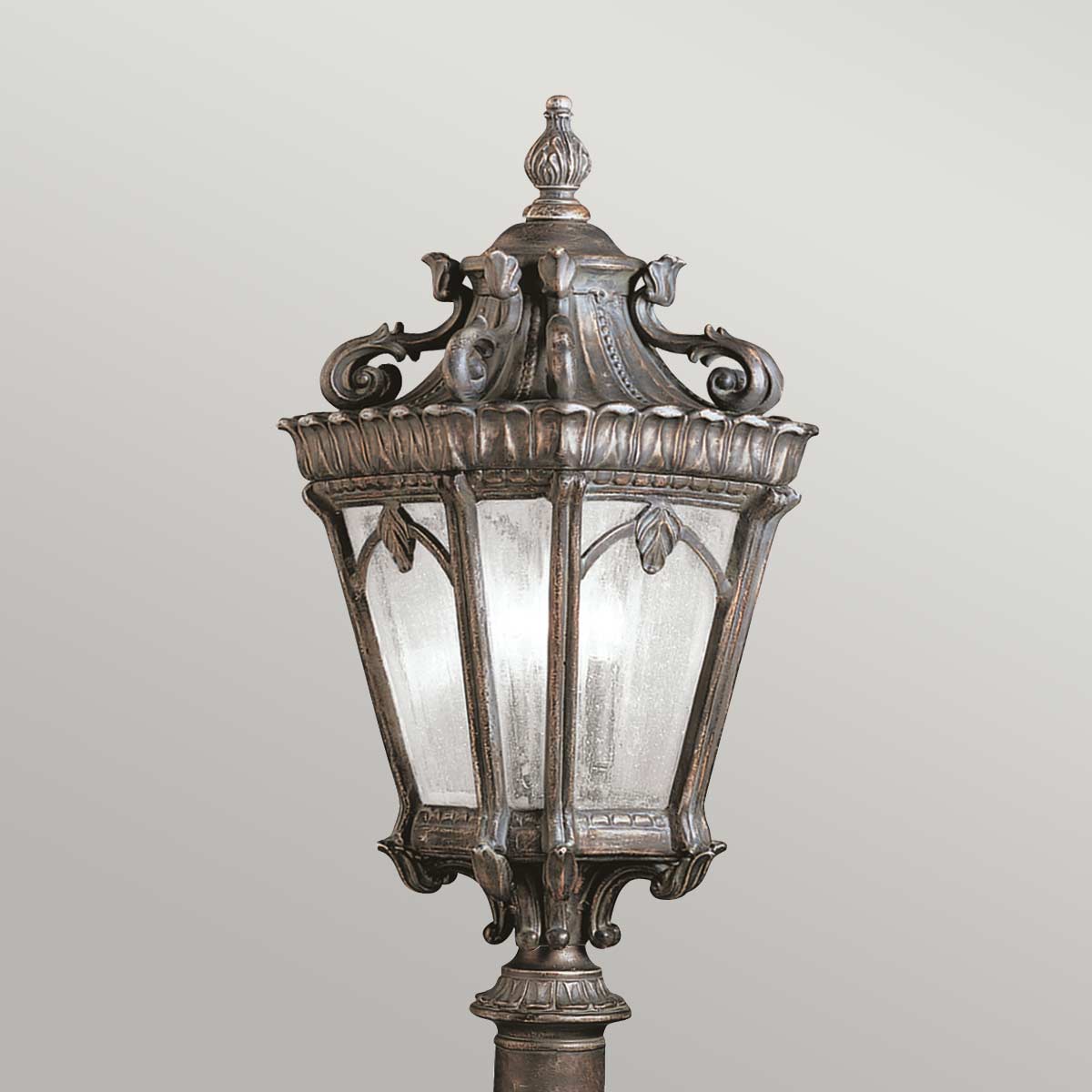 Kichler Lamp Post from the Tournai range. Tournai 3 Light Extra Large Lamp post Product Code = KL-TOURNAI-5XL