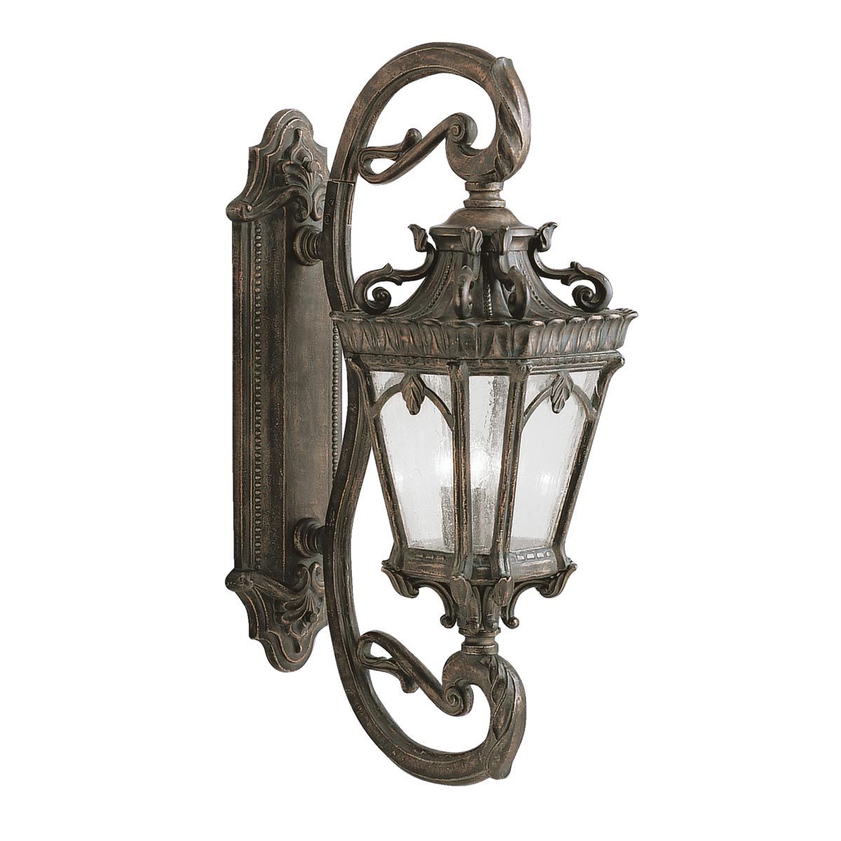 Kichler Outdoor Wall Light from the Tournai range. Tournai 4 Light Grand Wall Lantern – SKU KL-TOURNAI1G-L