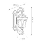 Kichler Outdoor Wall Light from the Tournai range. Tournai 4 Light Grand Wall Lantern – SKU KL-TOURNAI1G-L