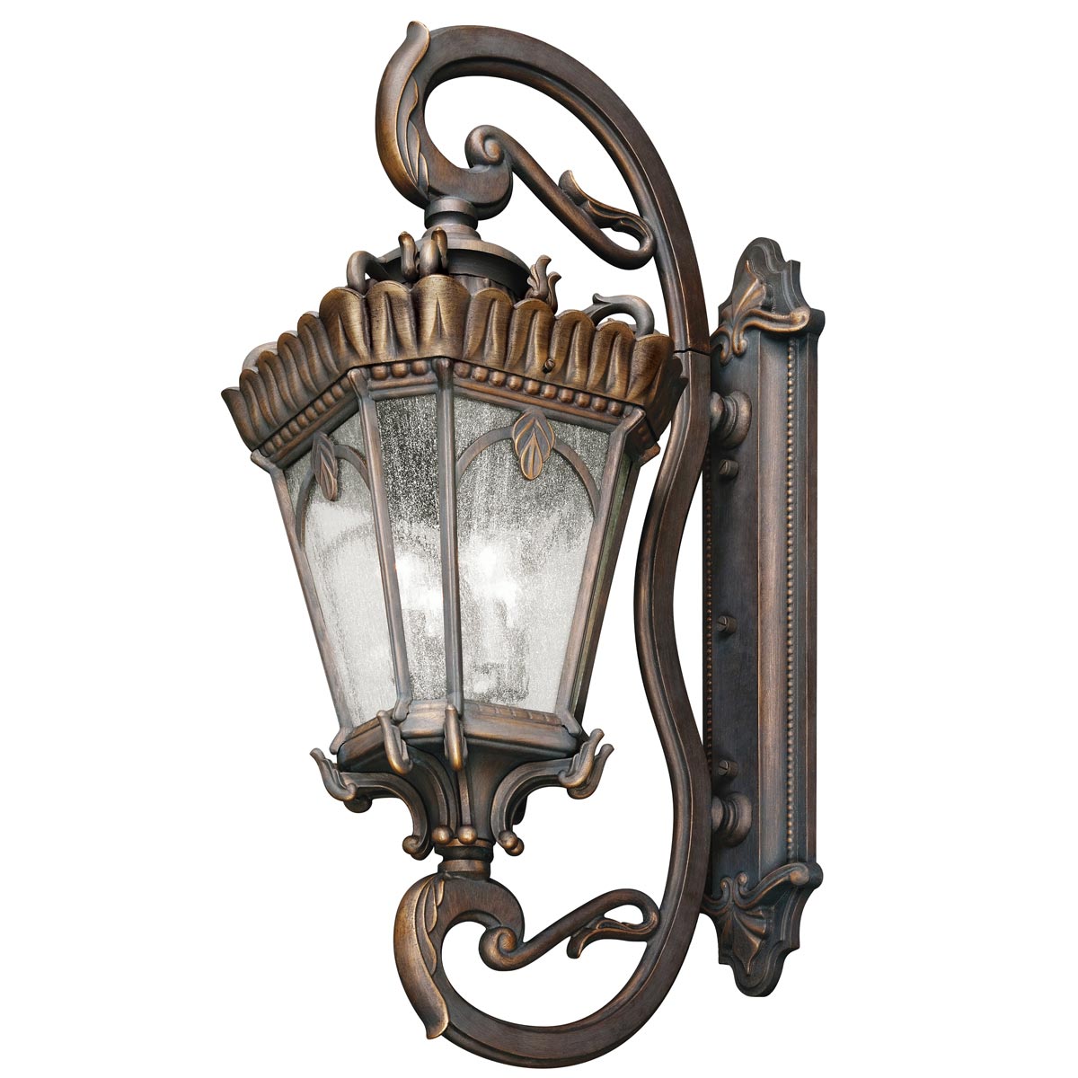 Kichler Outdoor Wall Light from the Tournai range. Tournai 4 Light Grand Extra Large Wall Lantern Product Code = KL-TOURNAI1G-XL