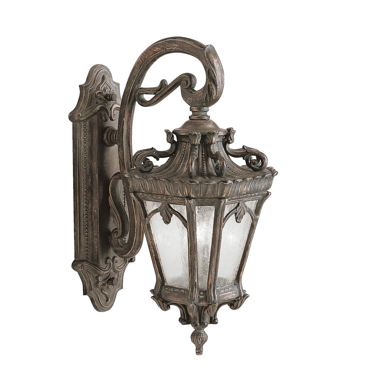 Kichler Outdoor Wall Light from the Tournai range. Tournai 2 Light Large Wall Lantern – SKU KL-TOURNAI2-L