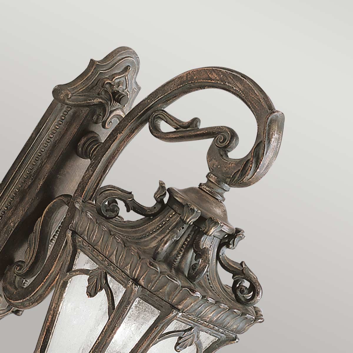Kichler Outdoor Wall Light from the Tournai range. Tournai 2 Light Large Wall Lantern – SKU KL-TOURNAI2-L