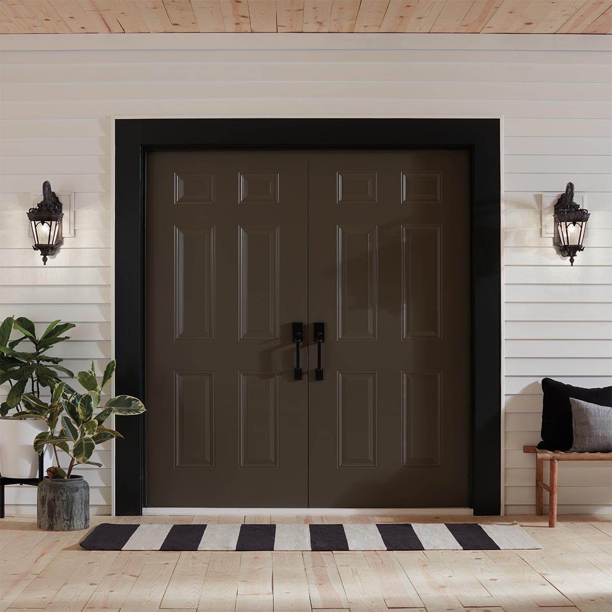 Kichler Outdoor Wall Light from the Tournai range. Tournai 2 Light Large Wall Lantern Product Code = KL-TOURNAI2-L