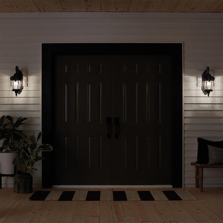 Kichler Outdoor Wall Light from the Tournai range. Tournai 2 Light Large Wall Lantern Product Code = KL-TOURNAI2-L