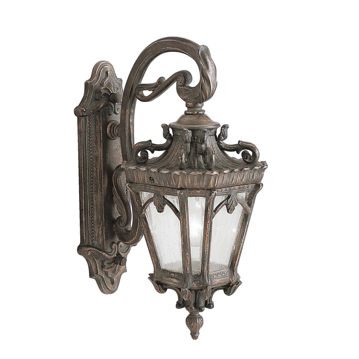 Kichler Outdoor Wall Light from the Tournai range. Tournai 1 Light Medium Wall Lantern Product Code = KL-TOURNAI2-M