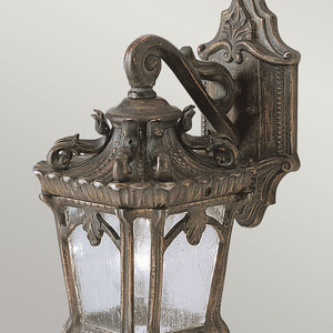 Kichler Outdoor Wall Light from the Tournai range. Tournai 1 Light Small Wall Lantern Product Code = KL-TOURNAI2-S