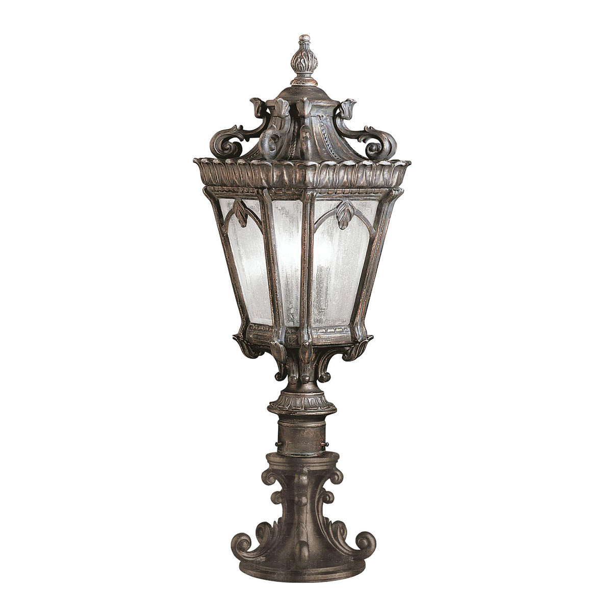 Kichler Pedestal Lantern from the Tournai range. Tournai 2 Light Large Pedestal Product Code = KL-TOURNAI3-L