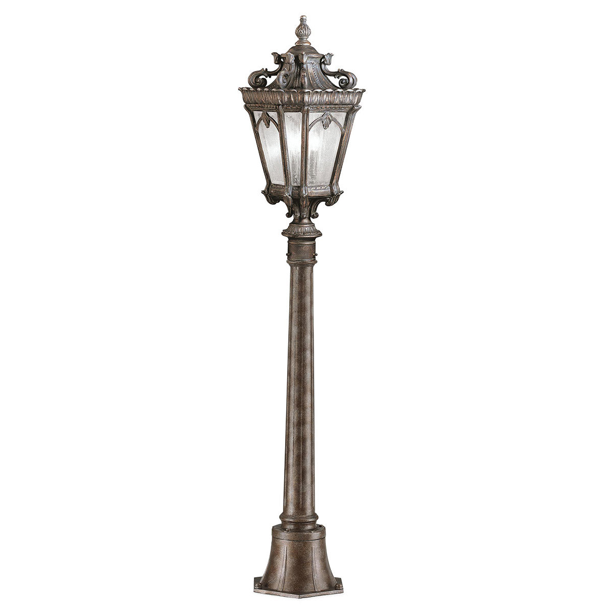 Kichler Pillar Lantern from the Tournai range. Tournai 1 Light Medium Pillar Product Code = KL-TOURNAI4-M