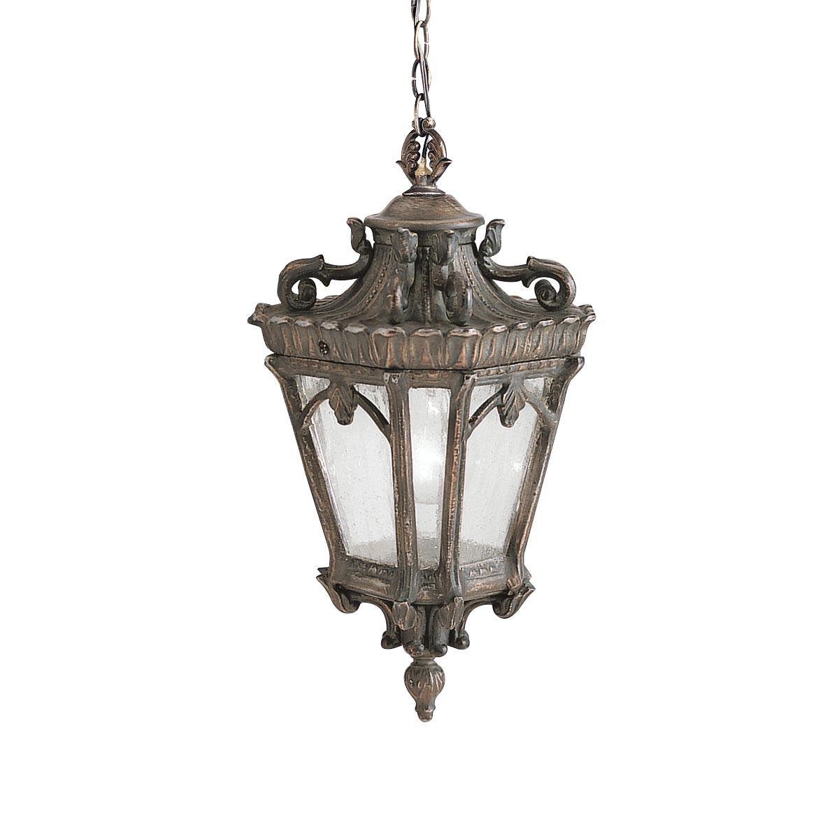 Kichler Outdoor Hanging from the Tournai range. Tournai 3 Light Extra Large Chain Lantern Product Code = KL-TOURNAI8-XL