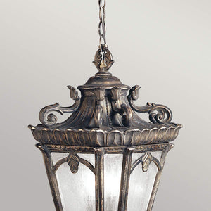 Kichler Outdoor Hanging from the Tournai range. Tournai 3 Light Extra Large Chain Lantern Product Code = KL-TOURNAI8-XL