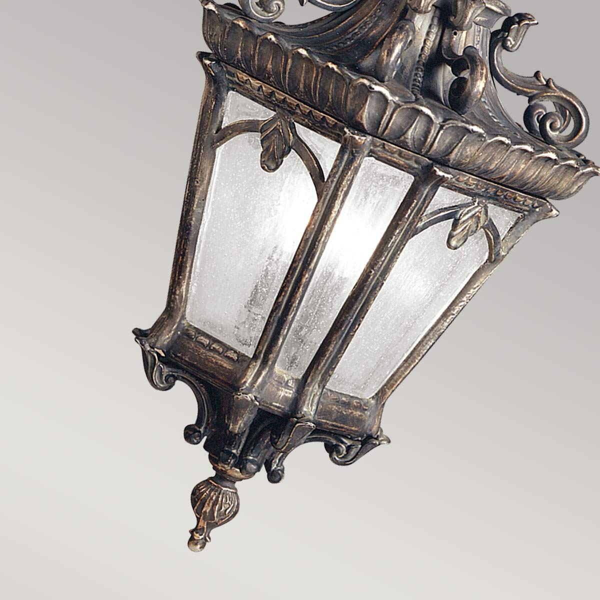 Kichler Outdoor Hanging from the Tournai range. Tournai 3 Light Extra Large Chain Lantern Product Code = KL-TOURNAI8-XL