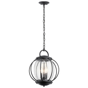 Kichler Outdoor Hanging from the Vandalia range. Vandalia 3 Light Large Chain Lantern Product Code = KL-VANDALIA8-L
