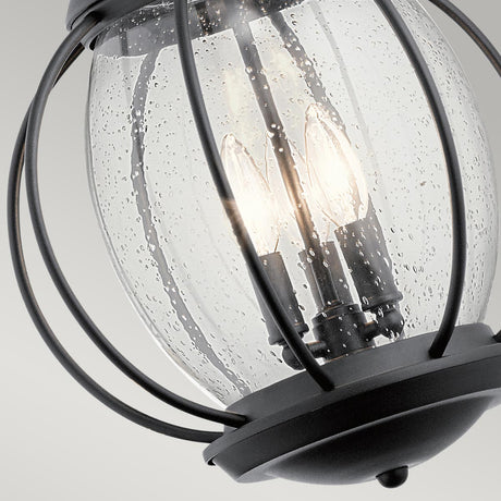 Kichler Outdoor Hanging from the Vandalia range. Vandalia 3 Light Large Chain Lantern Product Code = KL-VANDALIA8-L