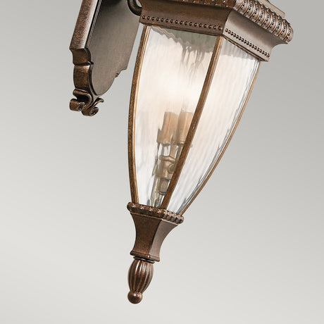 Kichler Outdoor Wall Light from the Venetian Rain range. Venetian Rain 2 Light Medium Wall Lantern Product Code = KL-VENETIAN2-M