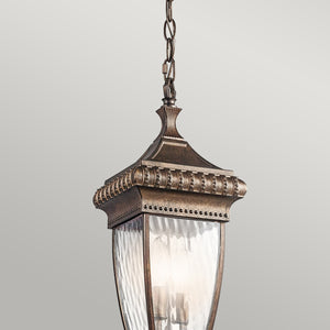 Kichler Outdoor Hanging from the Venetian Rain range. Venetian Rain 2 Light Chain Lantern Product Code = KL-VENETIAN8-M
