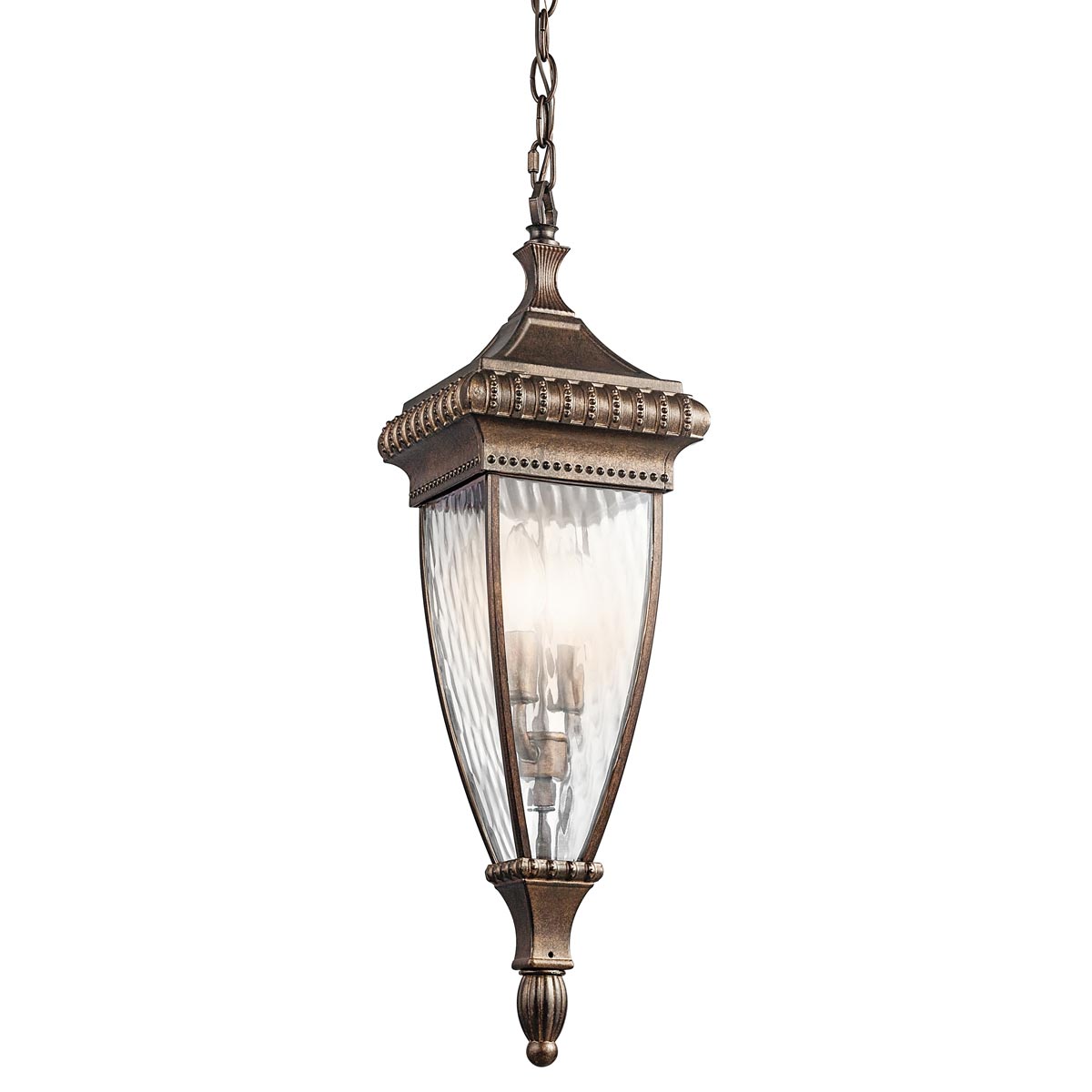 Kichler Outdoor Hanging from the Venetian Rain range. Venetian Rain 2 Light Chain Lantern Product Code = KL-VENETIAN8-M