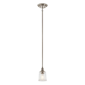 Kichler Pendant from the Waverly range. Waverly 1 Light Mini Pendant Product Code = KL-WAVERLY-MP-CLP