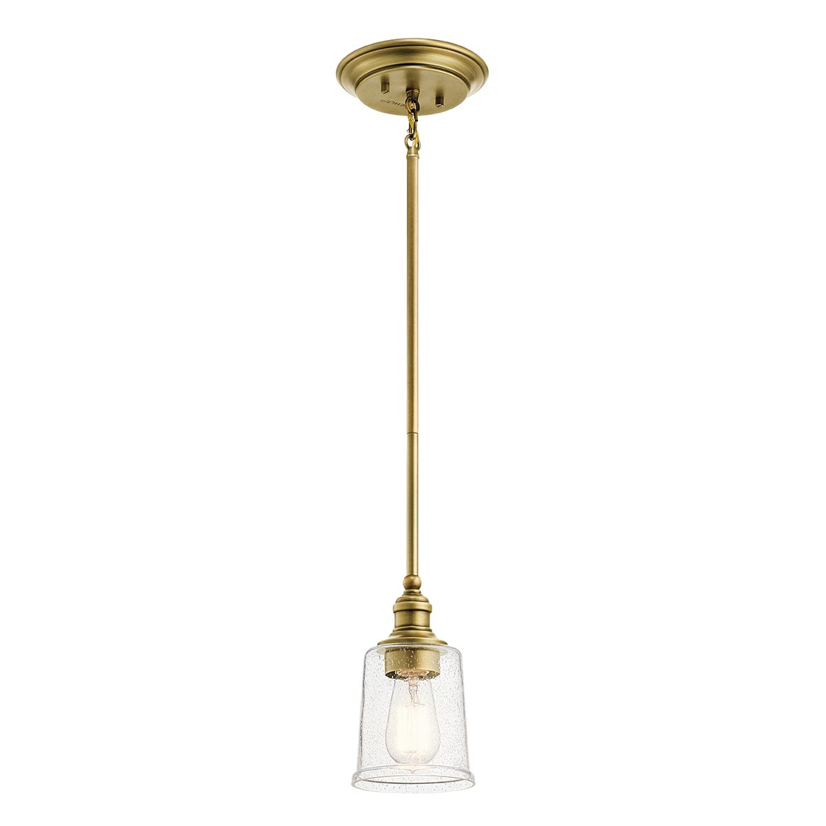 Kichler Pendant from the Waverly range. Waverly 1 Light Mini Pendant Product Code = KL-WAVERLY-MP-NBR