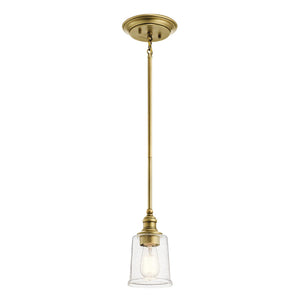 Kichler Pendant from the Waverly range. Waverly 1 Light Mini Pendant Product Code = KL-WAVERLY-MP-NBR