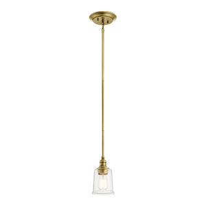 Kichler Pendant from the Waverly range. Waverly 1 Light Mini Pendant Product Code = KL-WAVERLY-MP-NBR