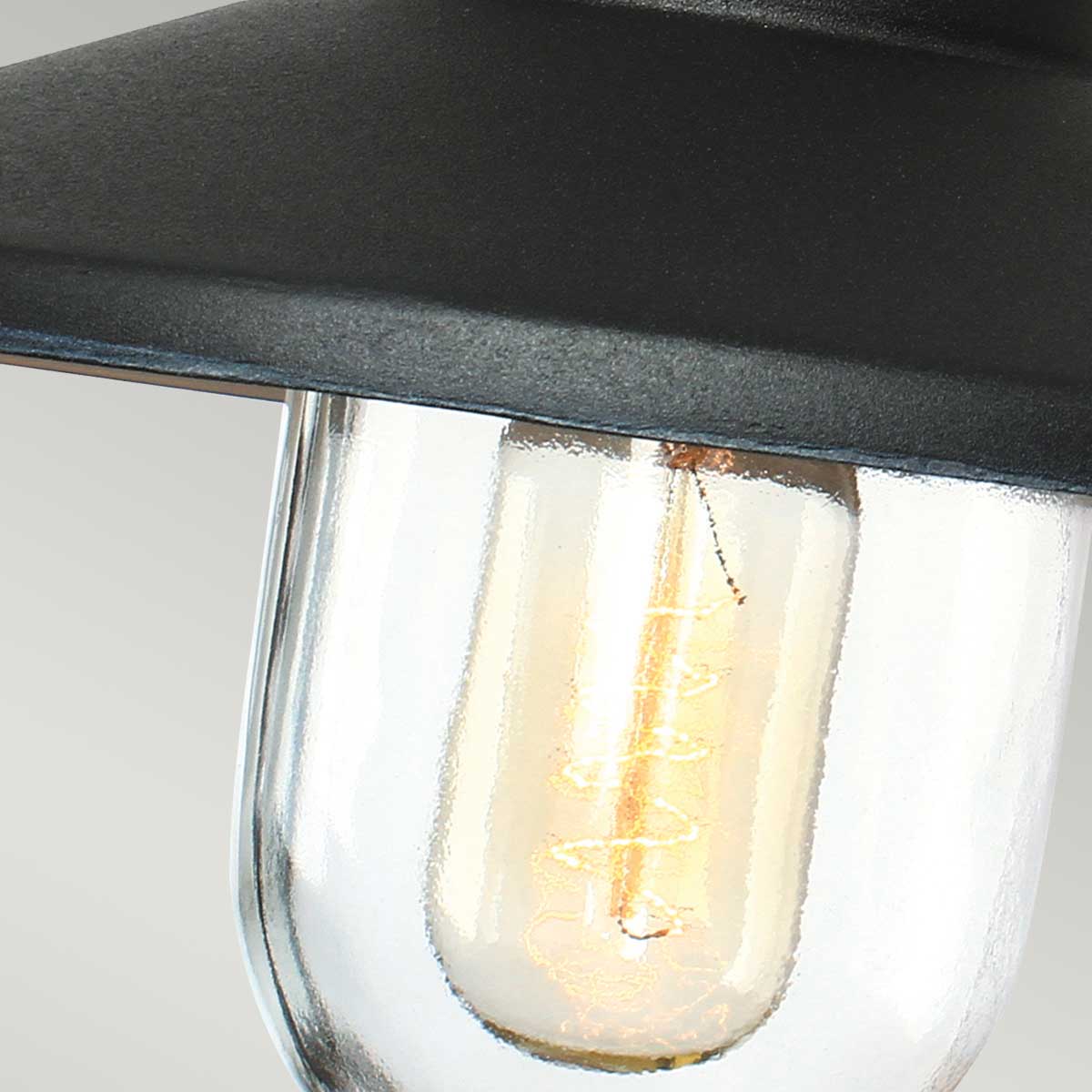 Elstead Lighting Outdoor Wall Light from the Klampenborg range. Klampenborg 1 Light Wall Lantern Product Code = KLAMPENBORG-BK