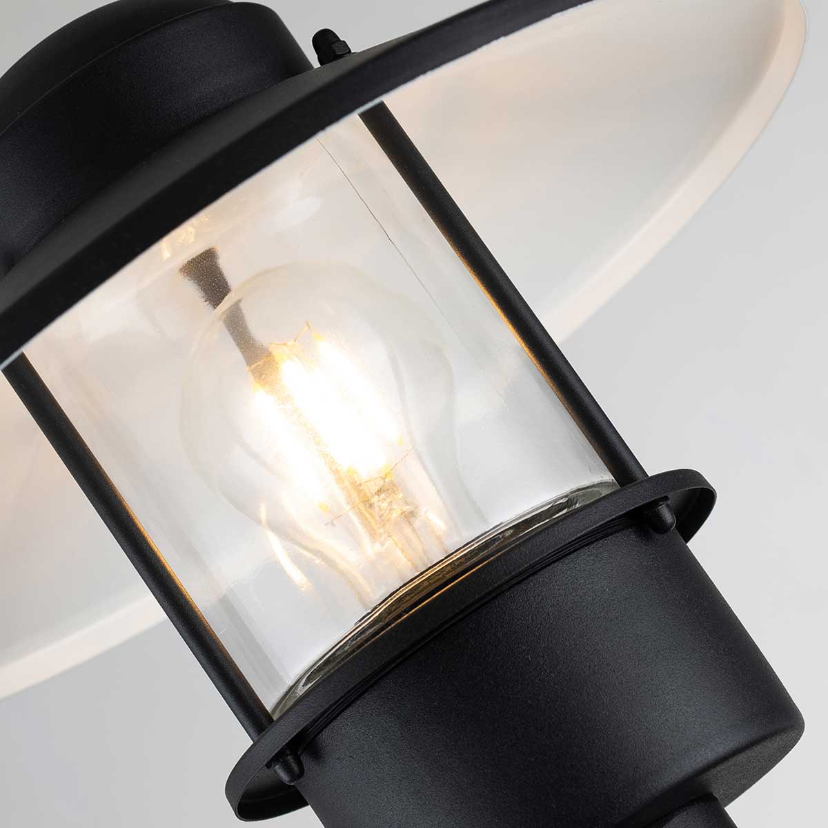 Elstead Lighting Bollard from the Klampenborg range. Klampenborg 1 Light Bollard Product Code = KLAMPENBORG-BOL-BK