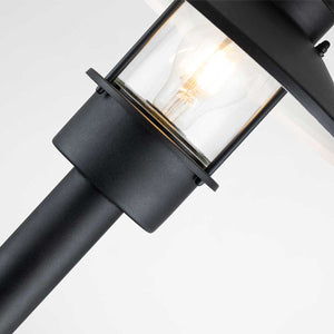 Elstead Lighting Bollard from the Klampenborg range. Klampenborg 1 Light Bollard Product Code = KLAMPENBORG-BOL-BK