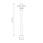 Elstead Lighting Bollard from the Klampenborg range. Klampenborg 1 Light Bollard – SKU KLAMPENBORG-BOL-BK