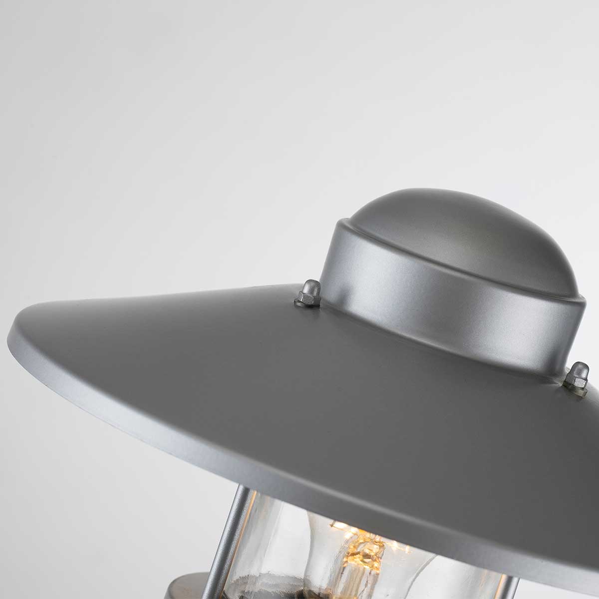 Elstead Lighting Bollard from the Klampenborg range. Klampenborg 1 Light Bollard Product Code = KLAMPENBORG-BOL-SIL