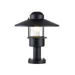 Elstead Lighting Pedestal Lantern from the Klampenborg range. Klampenborg 1 Light Pedestal – SKU KLAMPENBORG-PED-BK