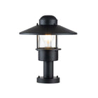 Elstead Lighting Pedestal Lantern from the Klampenborg range. Klampenborg 1 Light Pedestal Product Code = KLAMPENBORG-PED-BK