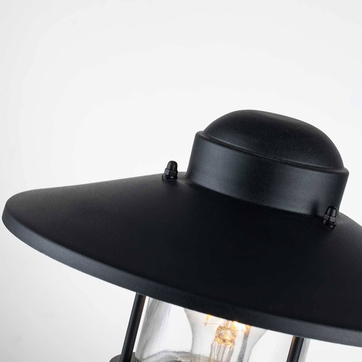 Elstead Lighting Pedestal Lantern from the Klampenborg range. Klampenborg 1 Light Pedestal Product Code = KLAMPENBORG-PED-BK