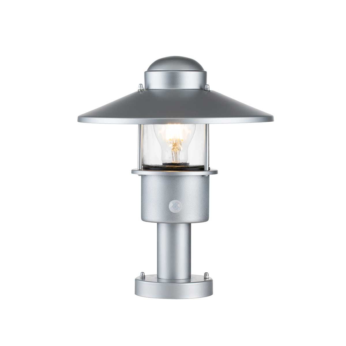 Elstead Lighting Pedestal Lantern from the Klampenborg range. Klampenborg 1 Light Pedestal with – SKU KLAMPENBORG-PED-PIR-SIL