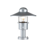 Elstead Lighting Pedestal Lantern from the Klampenborg range. Klampenborg 1 Light Pedestal – SKU KLAMPENBORG-PED-SIL