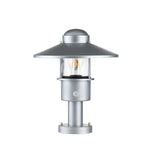 Elstead Lighting Pedestal Lantern from the Klampenborg range. Klampenborg 1 Light Pedestal with – SKU KLAMPENBORG-PED-PIR-SIL