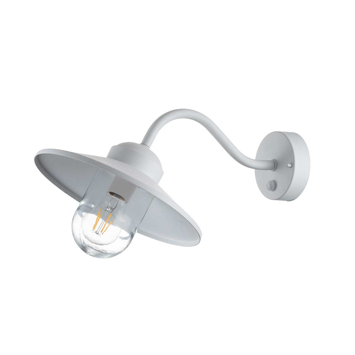 Elstead Lighting Outdoor Wall Light from the Klampenborg range. Klampenborg 1 Light Wall Lantern – SKU KLAMPENBORG-PIR-WHT
