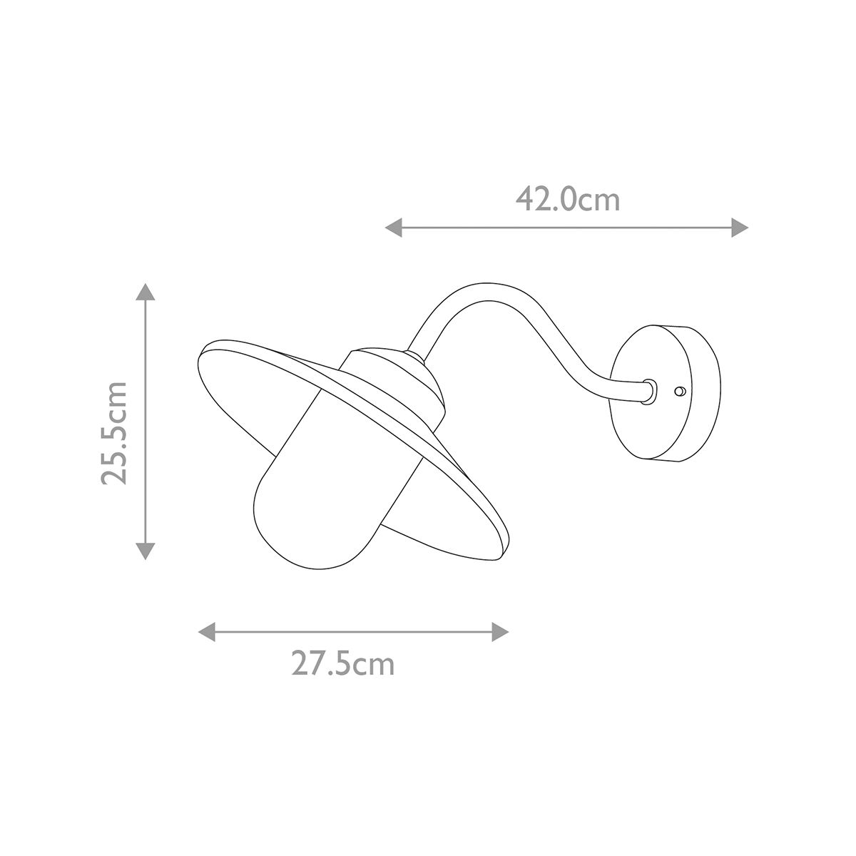 Elstead Lighting Outdoor Wall Light from the Klampenborg range. Klampenborg 1 Light Wall Lantern – SKU KLAMPENBORG-WHT