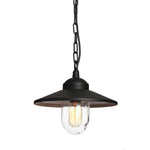 Elstead Lighting Outdoor Hanging from the Klampenborg range. Klampenborg 1 Light Chain Lantern Product Code = KLAMPENBORG8-BK
