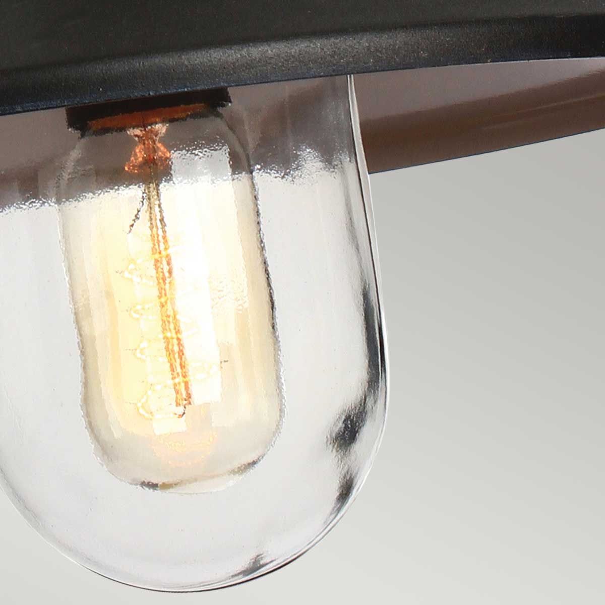 Elstead Lighting Outdoor Hanging from the Klampenborg range. Klampenborg 1 Light Chain Lantern Product Code = KLAMPENBORG8-BK