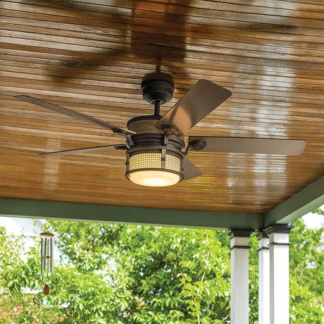 Kichler Ceiling Fan Ahrendale - 60in / 152cm Fan - Anvil Iron part Number = KLF-AHRENDALE-60-AVI