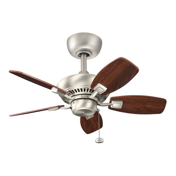 Kichler Ceiling Fan Canfield - 30in / 76cm Fan - Brushed Nickel part Number = KLF-CANFIELD-30-BN