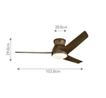Kichler Ceiling Fan Eris - 60in / 152cm Fan - Walnut part Number = KLF-ERIS-60-WN