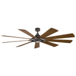 Kichler Ceiling Fan Gentry XL - 85in / 216cm Fan - Weathered Zinc part Number = KLF-GENTRY-85-WZ