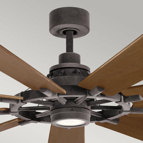 Kichler Ceiling Fan Gentry XL - 85in / 216cm Fan - Weathered Zinc part Number = KLF-GENTRY-85-WZ