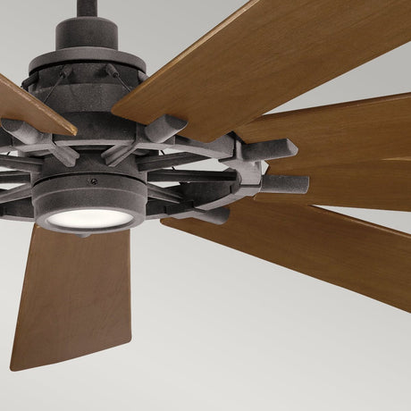Kichler Ceiling Fan Gentry XL - 85in / 216cm Fan - Weathered Zinc part Number = KLF-GENTRY-85-WZ