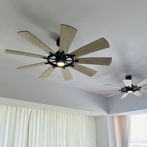 Kichler Ceiling Fan Gentry XL - 85in / 216cm Fan - Weathered Zinc part Number = KLF-GENTRY-85-WZ