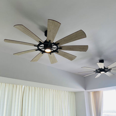 Kichler Ceiling Fan Gentry XL - 85in / 216cm Fan - Weathered Zinc part Number = KLF-GENTRY-85-WZ