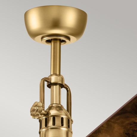 Kichler Ceiling Fan Hatteras Bay - 56in / 142cm Fan - Burnished Antique Brass part Number = KLF-HATTERAS-BAY-56-BAB