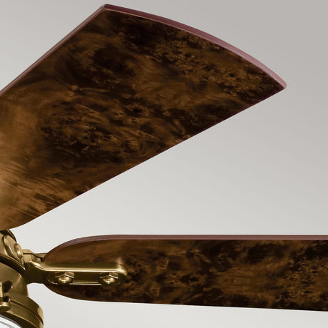 Kichler Ceiling Fan Hatteras Bay - 56in / 142cm Fan - Burnished Antique Brass part Number = KLF-HATTERAS-BAY-56-BAB